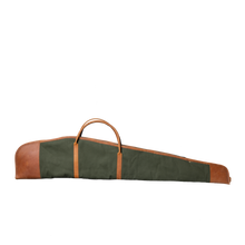 Load image into Gallery viewer, Cotton Canvas Rifle Cover - Olive Canvas Front Angle in Color 'Olive Canvas'