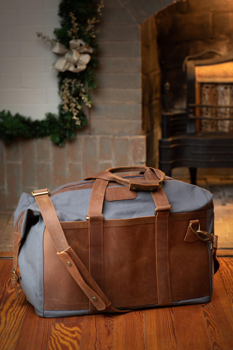 Designer Crazy Horse Leather Duffle Bag, Leather Travel Bag, Leather  Weekender Bag