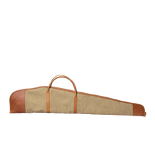 Load image into Gallery viewer, Cotton Canvas Rifle Cover - Khaki Canvas Front Angle in Color 'Khaki Canvas'