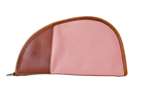 Large Revolver Case Front Angle in Color 'Rose Coated Canvas'
