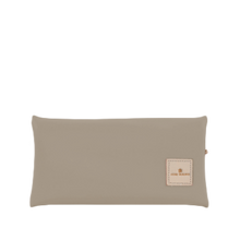 Load image into Gallery viewer, Large Pouch - Tan Coated Canvas Front Angle in Color 'Tan Coated Canvas'