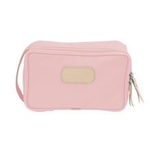 Load image into Gallery viewer, Small Travel Kit Front Angle in Color 'Rose Coated Canvas'