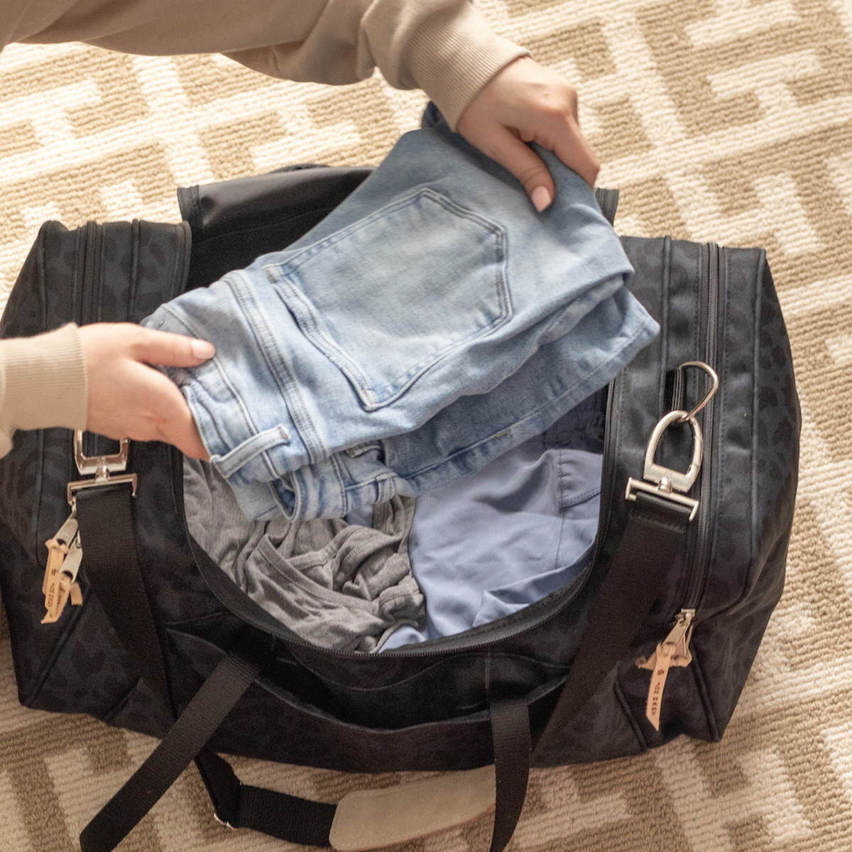 Large Square Duffel Jon Hart Design