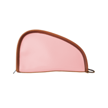 Load image into Gallery viewer, Small Revolver Case Front Angle in Color 'Rose Coated Canvas'