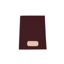 Load image into Gallery viewer, Executive Folder - Burgundy Coated Canvas Front Angle in Color 'Burgundy Coated Canvas'