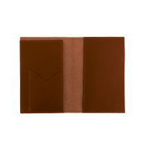 Load image into Gallery viewer, Passport Cover - Bridle Leather Front Angle in Color &#39;Bridle Leather&#39;
