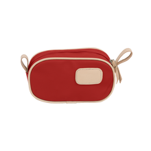 Load image into Gallery viewer, Junior Shave Kit - Red Coated Canvas Front Angle in Color 'Red Coated Canvas'