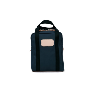 Shag Bag - Navy Coated Canvas Front Angle in Color 'Navy Coated Canvas'