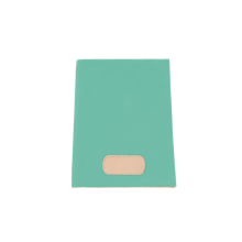 Load image into Gallery viewer, Executive Folder - Mint Coated Canvas Front Angle in Color 'Mint Coated Canvas'