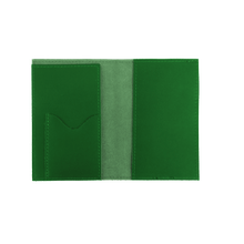 Load image into Gallery viewer, Passport Cover - Shamrock Leather Front Angle in Color 'Shamrock Leather'