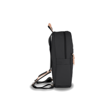 Load image into Gallery viewer, Backpack - Charcoal Coated Canvas Front Angle in Color 'Charcoal Coated Canvas'