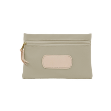 Load image into Gallery viewer, Pouch - Tan Coated Canvas Front Angle in Color 'Tan Coated Canvas'
