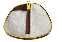 Load image into Gallery viewer, Large Travel Kit - Lemon Coated Canvas Front Angle in Color 'Lemon Coated Canvas'