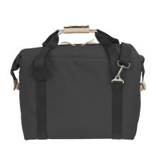 Load image into Gallery viewer, Large Cooler - Charcoal Coated Canvas Front Angle in Color 'Charcoal Coated Canvas'