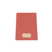 Load image into Gallery viewer, Executive Folder - Coral Coated Canvas Front Angle in Color 'Coral Coated Canvas'