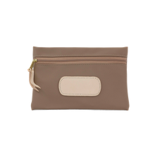 Load image into Gallery viewer, Pouch - Saddle Coated Canvas Front Angle in Color 'Saddle Coated Canvas'