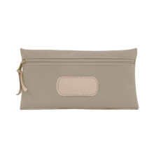 Load image into Gallery viewer, Large Pouch - Tan Coated Canvas Front Angle in Color 'Tan Coated Canvas'