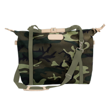 Load image into Gallery viewer, Daytripper - Classic Camo Coated Canvas Front Angle in Color 'Classic Camo Coated Canvas'