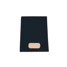 Load image into Gallery viewer, Executive Folder - Navy Coated Canvas Front Angle in Color 'Navy Coated Canvas'