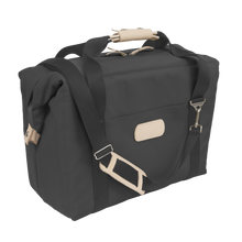 Load image into Gallery viewer, Large Cooler - Charcoal Coated Canvas Front Angle in Color 'Charcoal Coated Canvas'