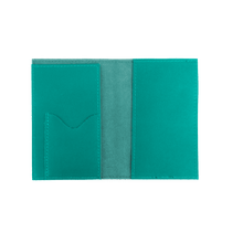 Load image into Gallery viewer, Passport Cover - Caribbean Leather Front Angle in Color 'Caribbean Leather'