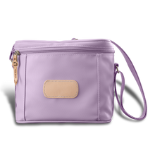 Load image into Gallery viewer, Frio front angle in Color 'Lilac Coated Canvas'