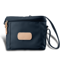 Load image into Gallery viewer, Frio front angle in Color 'Navy Coated Canvas'