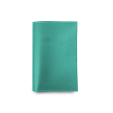 Load image into Gallery viewer, Passport Cover - Caribbean Leather Front Angle in Color 'Caribbean Leather'