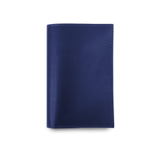 Load image into Gallery viewer, Passport Cover - Royal Blue Leather Front Angle in Color 'Royal Blue Leather'  Edit alt text