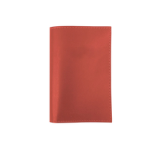 Load image into Gallery viewer, Passport Cover - Salmon Leather Front Angle in Color 'Salmon Leather'