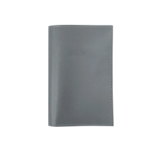 Load image into Gallery viewer, Passport Cover - Steel Leather Front Angle in Color 'Steel Leather'  Edit alt text