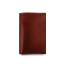 Load image into Gallery viewer, Passport Cover - Wine Leather Front Angle in Color 'Wine Leather'  Edit alt text