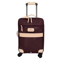 Load image into Gallery viewer, 360 Carryon Wheels front view in Color &#39;Burgundy Coated Canvas&#39;
