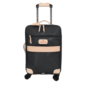 360 Carryon Wheels front view in Color 'Charcoal Coated Canvas'