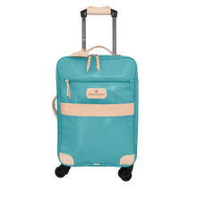 Load image into Gallery viewer, 360 Carryon Wheels front view in Color &#39;Ocean Blue Coated Canvas&#39;
