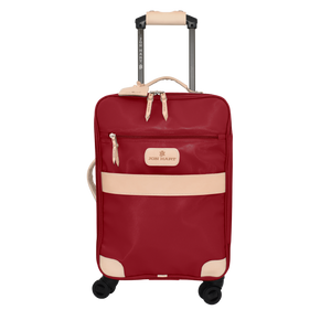360 Carryon Wheels front view in Color 'Red Coated Canvas'