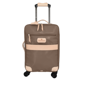 360 Carryon Wheels front view in Color 'Saddle Coated Canvas'