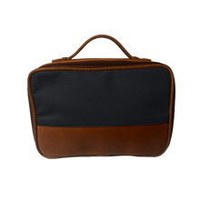 Load image into Gallery viewer, JH Dopp Kit - Black Canvas Front Angle in Color 'Black Canvas'