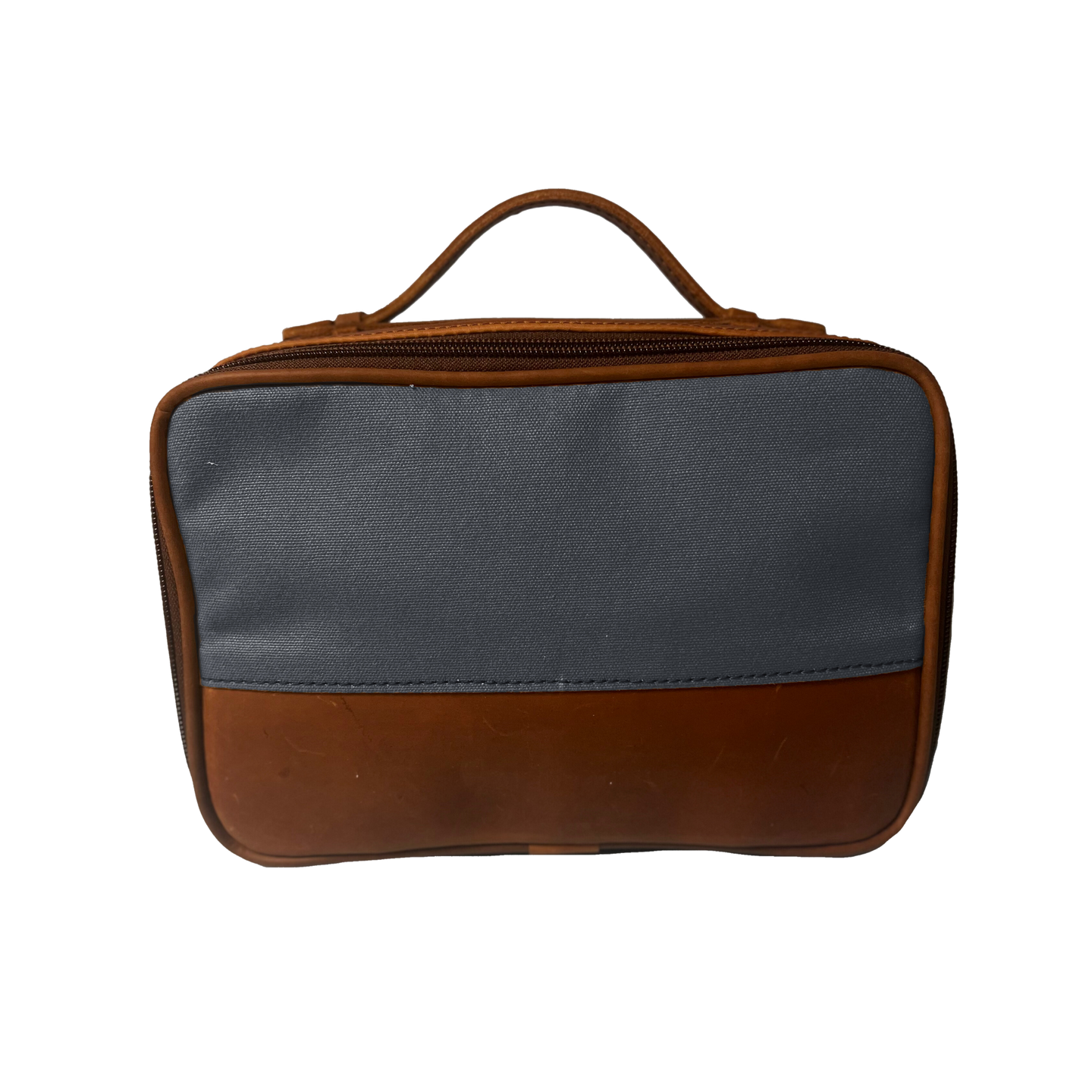 JH Dopp Kit - Smoke Canvas Front Angle in Color 'Smoke Canvas'