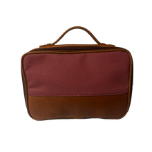 Load image into Gallery viewer, JH Dopp Kit - Brick Canvas Front Angle in Color 'Brick Canvas'