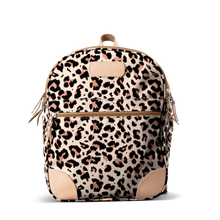 Load image into Gallery viewer, Backpack front view in Color &#39;Leopard Coated Canvas&#39;
