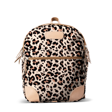 Load image into Gallery viewer, Backpack front view in Color 'Leopard Coated Canvas'