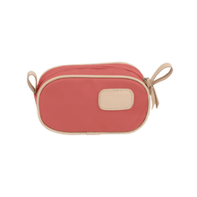 Load image into Gallery viewer, Junior Shave Kit - Coral Coated Canvas Front Angle in Color 'Coral Coated Canvas'