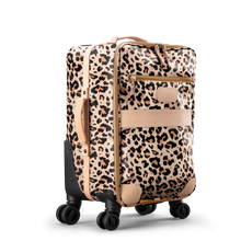 Load image into Gallery viewer, 360 Carry on Wheels front view in Color &#39;Leopard Coated Canvas&#39;
