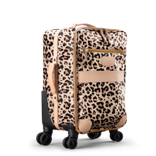 Load image into Gallery viewer, 360 Carry on Wheels front view in Color 'Leopard Coated Canvas'