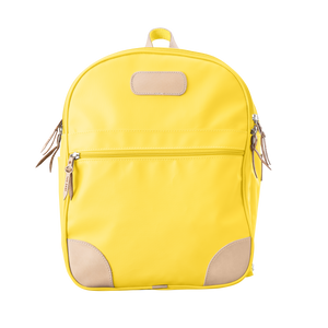 Backpack front view in Color 'Lemon Coated Canvas'