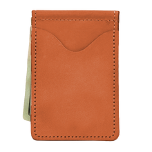 Load image into Gallery viewer, McClip - Orange Leather Front Angle in Color 'Orange Leather'