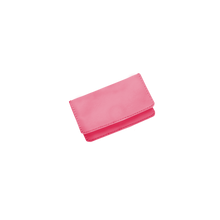 Load image into Gallery viewer, Card Case - Hot Pink Leather Front Angle in Color 'Hot Pink Leather'