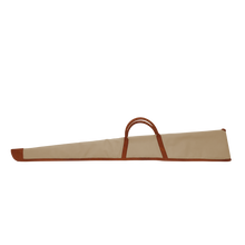 Load image into Gallery viewer, Shotgun Cover - Tan Coated Canvas Front Angle in Color 'Tan Coated Canvas'