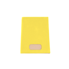 Load image into Gallery viewer, Executive Folder - Lemon Coated Canvas Front Angle in Color 'Lemon Coated Canvas'